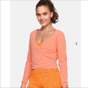 Outdoor Voices Blush Wrap Top NWT